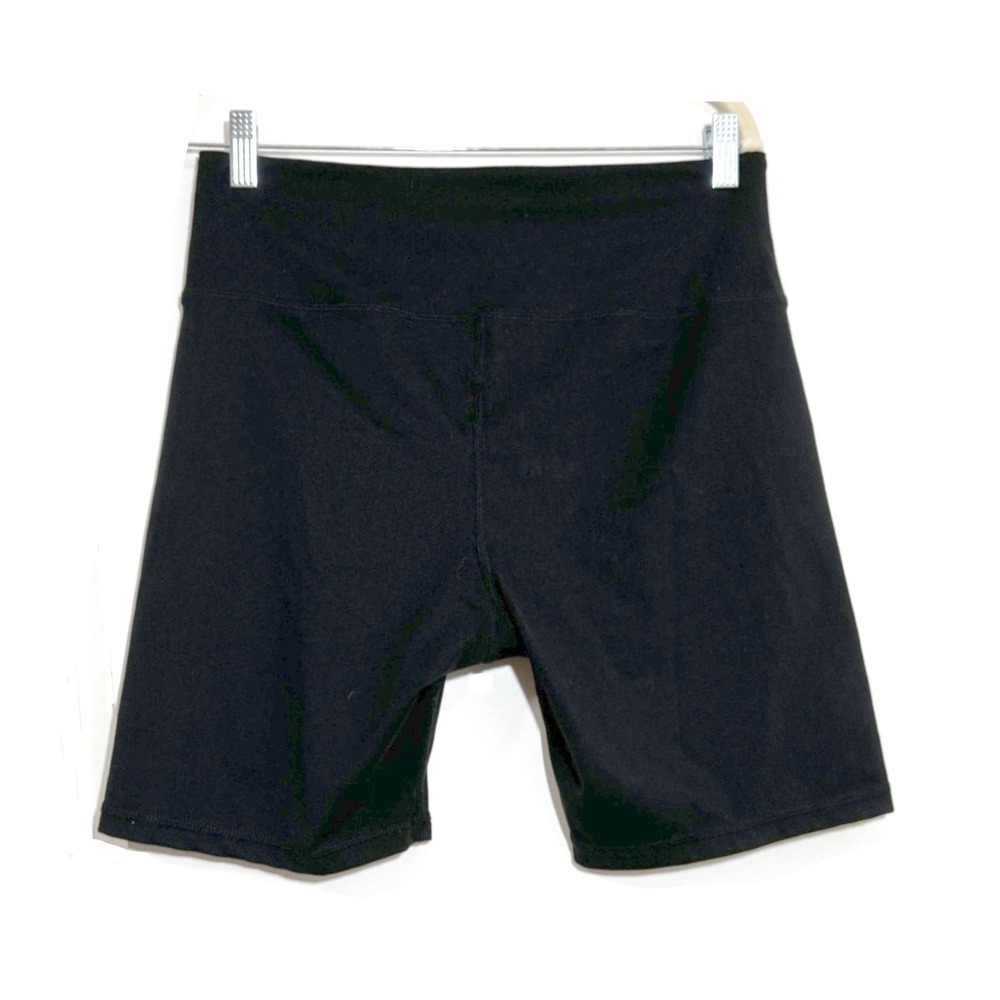 Jockey Womens Black High Waisted Bike Shorts Athletic Yoga Spandex Large RN50369 - Picture 2 of 3